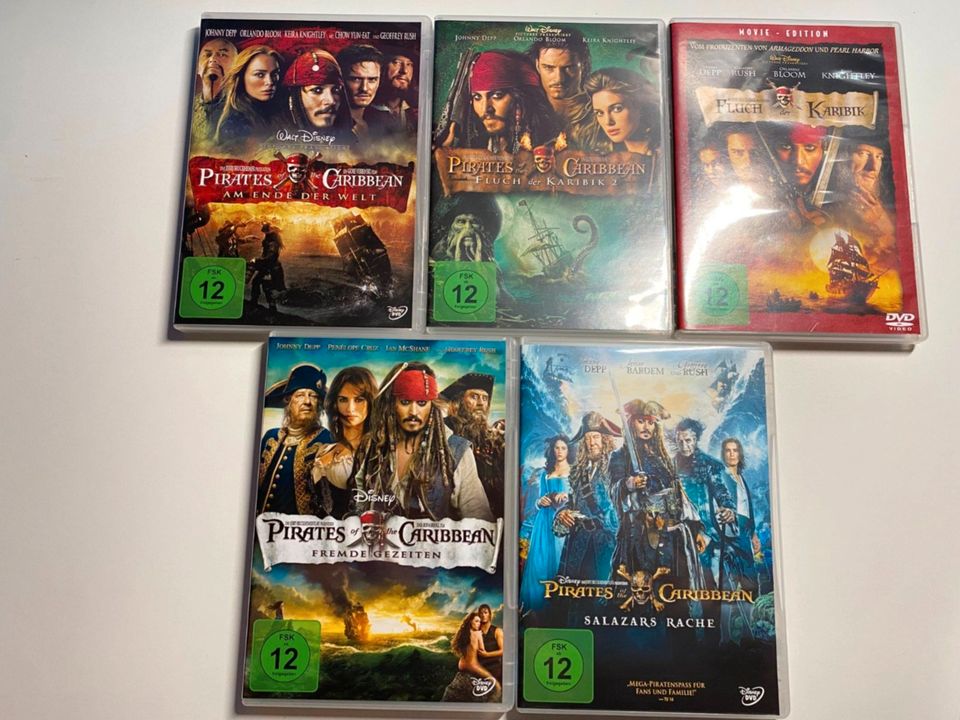 Fluch der Karibik Komplett 5 Filme (DVD) in Oberderdingen