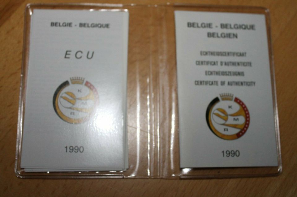 Gold ECU Belgien 1990 vier Goldmünzen 100 / 50 / 25 / 10 ECU in München
