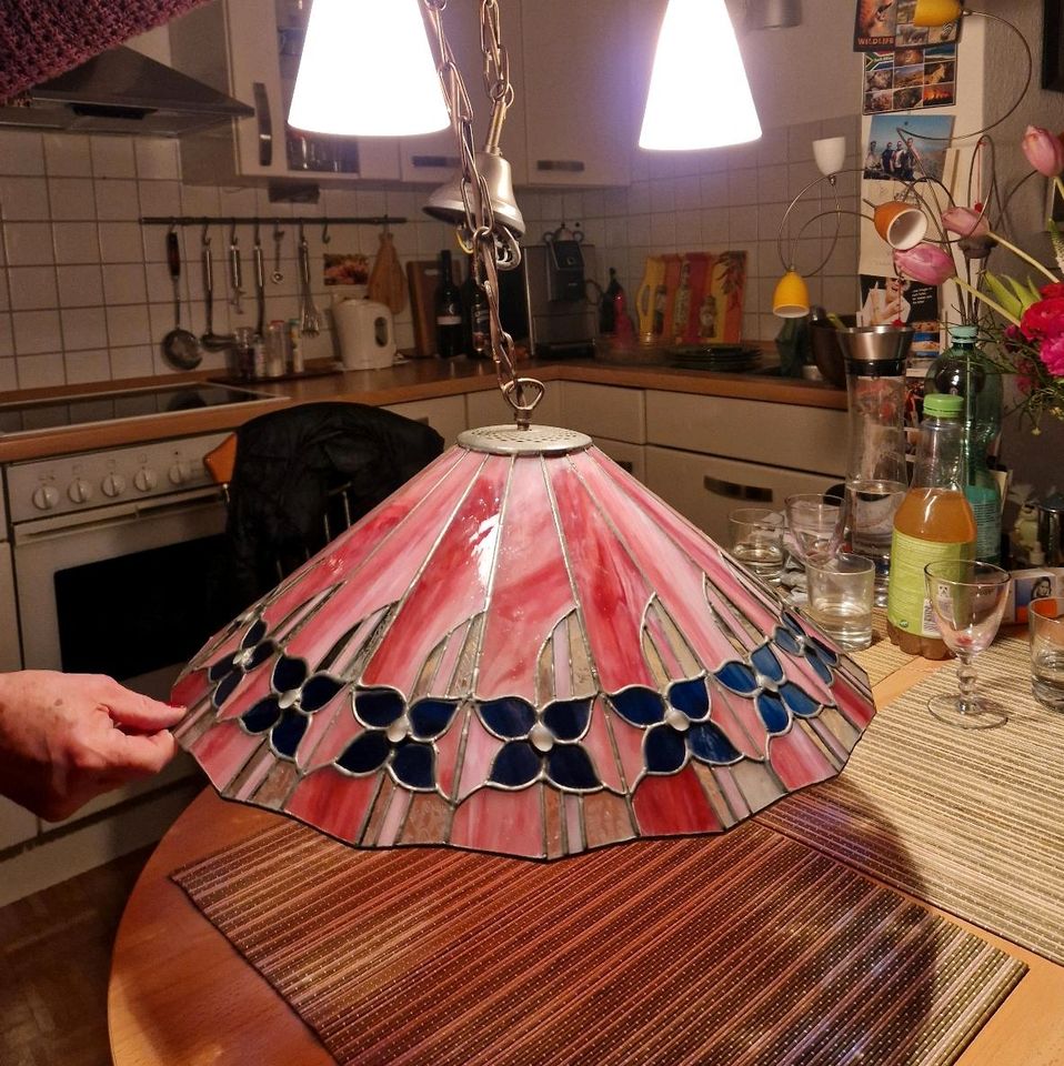 Hängelampe handgefertigt aus Tiffany Glas, Deckenleuchte in Osnabrück