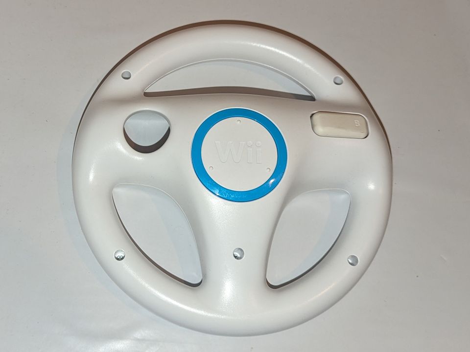 Original Nintendo Wii Wheel Lenkrad RVL-024 Weiß Für Wii & Wii-U in Mainz