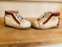 Lederschuhe Lauflernschuhe Chelsea Boots vintage Creme 21 retro Düsseldorf - Rath Vorschau