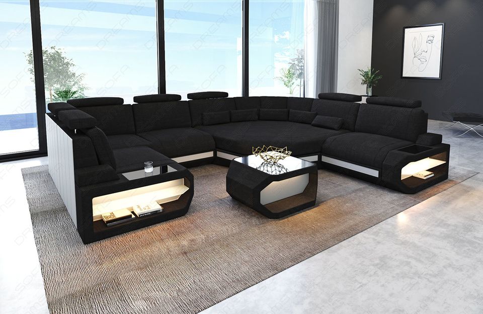 Polster Sofa Wohnlandschaft Asti Mini mit Relaxecke und USB-Port in Berlin