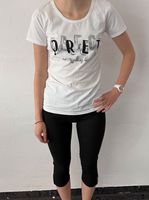 Weißes T-Shirt mit schwarzer Leggings - Perfect - Set Sachsen-Anhalt - Halberstadt Vorschau