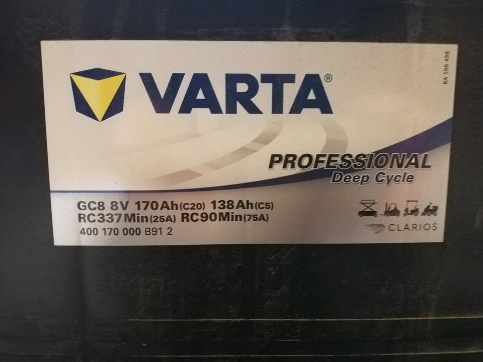 Varta 8V Batterien für Golfcaddy in Kelheim