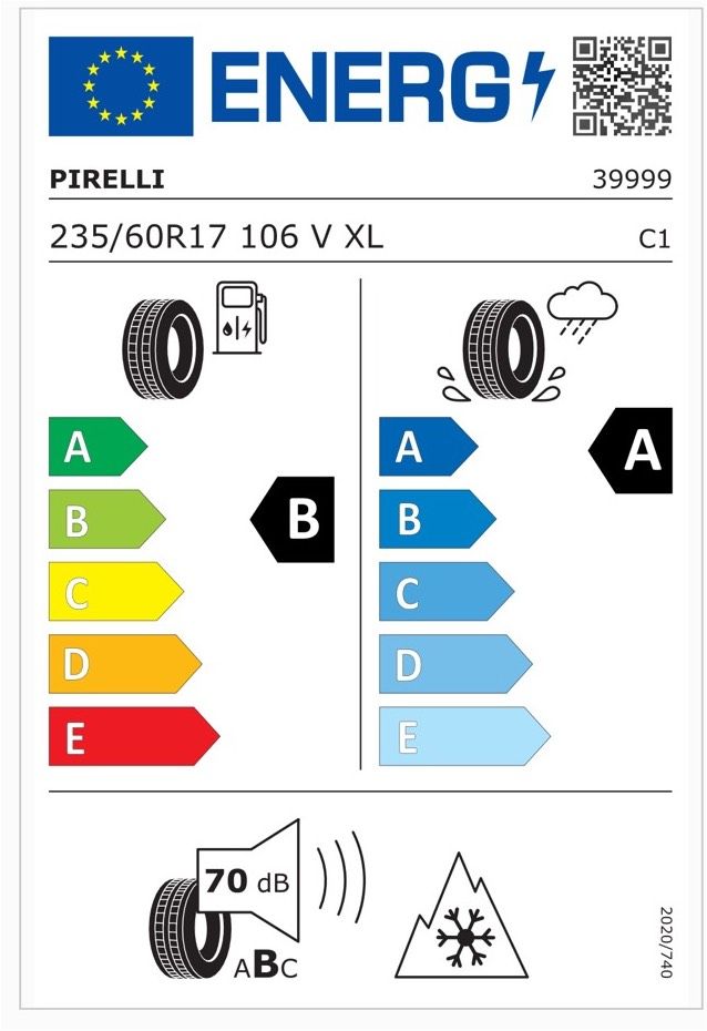 235 60 R17 106V XL Pirelli 4x Ganzjahresreifen inklusive Versand in Haiger