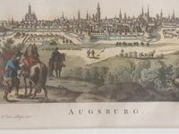 23305FS Schöne Lithographie von Augsburg Bayern - Augsburg Vorschau