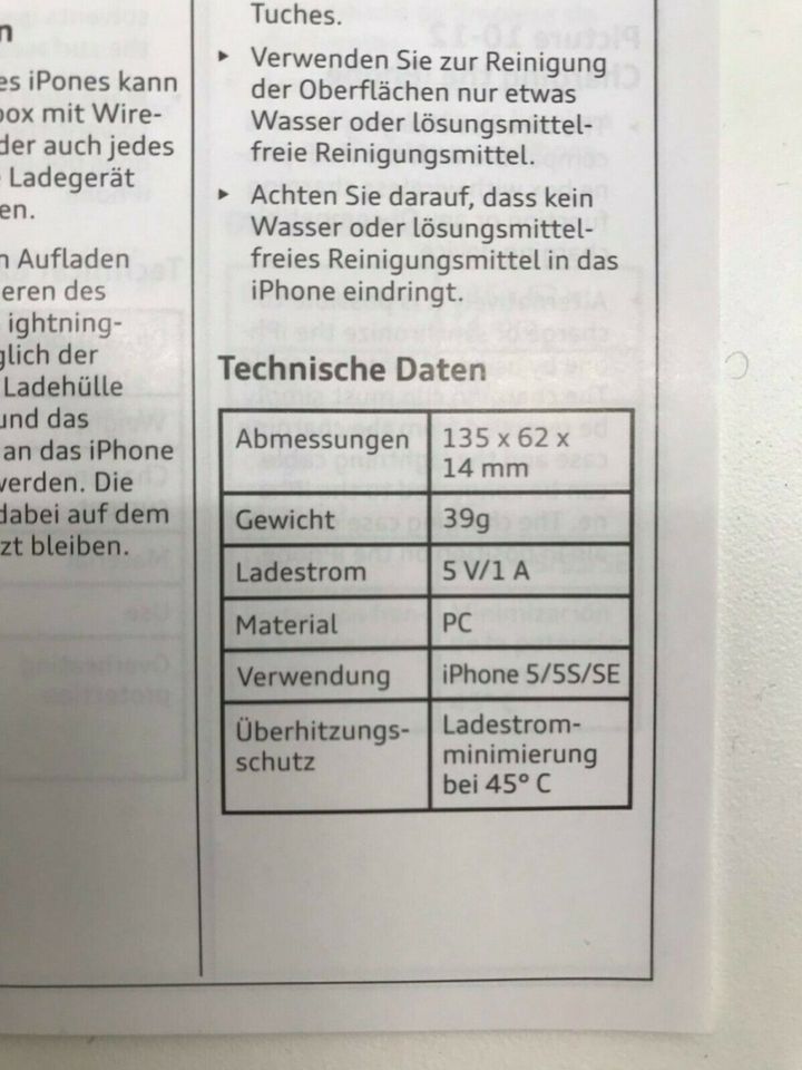 Audi induktive Ladehülle Apple iPhone 5/5s/SE 8W0051435A *NEU* in Bocholt