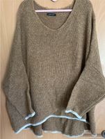 Damen Oversize Pullover Pulli hellbraun made in italy onesize XL Nordrhein-Westfalen - Schloß Holte-Stukenbrock Vorschau