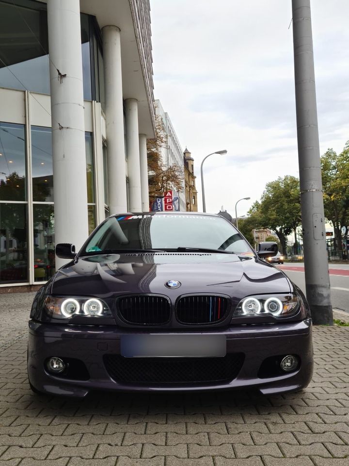 CCFL Angel Eyes Scheinwerfer schwarz für BMW E46 Coupe Cabrio 03- in Calden