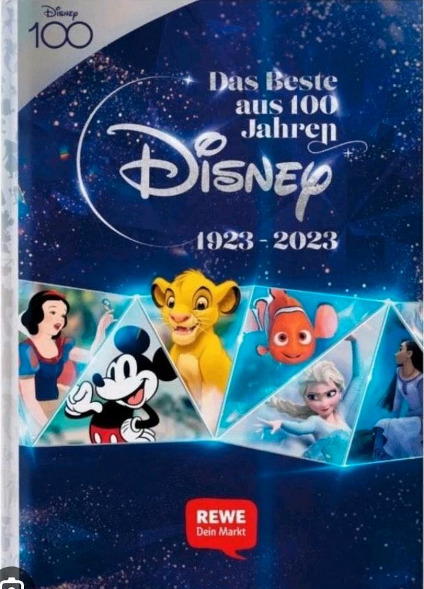 Disney-Sticker, 100 Jahre Disney, Rewe-Sammelsticker in Rödermark