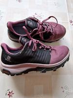 Salomon GORE-TEX Wanderschuhe Trekkingschuhe lila/schwarz Sachsen - Stollberg Vorschau