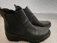 Tamaris Leder Chelsea Boots 41 schwarz Hessen - Heusenstamm Vorschau
