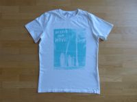 H&M T-Shirt naturweiß Aufdruck türkis 146-152 Rheinland-Pfalz - Jugenheim in Rheinhessen Vorschau
