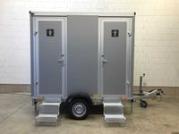 Mobiler WC Toilette Anhänger mieten Damen + Herren Toilettenwagen Berlin - Rudow Vorschau