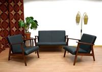 Leder Sofa Couch Sessel Sitzgruppe Vintage Easy Chair Berlin - Biesdorf Vorschau
