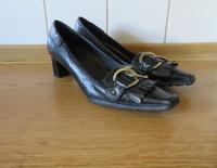 COMMA*Pumps Damen Schuhe Echtleder Schnallen Schwarz Gr. 38 Nürnberg (Mittelfr) - Mitte Vorschau