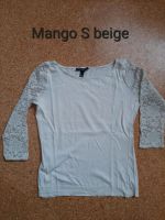 MANGO Shirt Pullover Pulli Shirt Spitze grau XS 34 Bayern - Dingolfing Vorschau