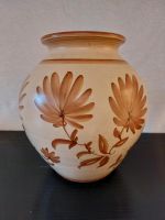 Bodenvase Vase schwer beige mit Blumen Bayern - Weismain Vorschau