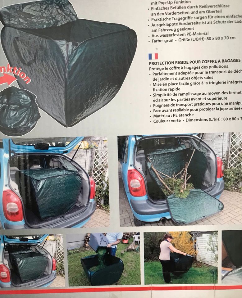 NEU Faltbarer großer Kofferraum-Behälter für Garten Auto Pop-Up in Ludwigsburg
