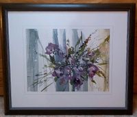 Bild in Holzrahmen Kunstdruck unter Glas Blumen TOP 67x57cm Sachsen - Thum Vorschau