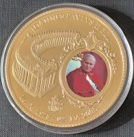 Gedenkmedaille "Papst Johannes Paul II.", CU vergoldet, Polierte Nordrhein-Westfalen - Meschede Vorschau