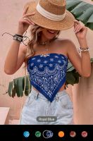 Ibiza Boho Bandana Bandeau Crop Top Oberteil ZARA M Frankfurt am Main - Westend Vorschau