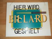 Altes Billard Schild - 70er /80er Jahre Bielefeld - Bielefeld (Innenstadt) Vorschau