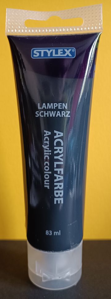 Stylex - Acrylfarbe auf Wasserbasis, 83 ml Tube in Lampen Schwarz in Wuppertal