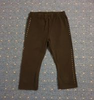 Leggings knielang schwarz Glitzersteine Strass Größe 116 Bremen - Vegesack Vorschau