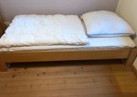 Holz-Bett mit Lattenrost, Matratze & Bettzeug | TopZustand Bayern - Murnau am Staffelsee Vorschau
