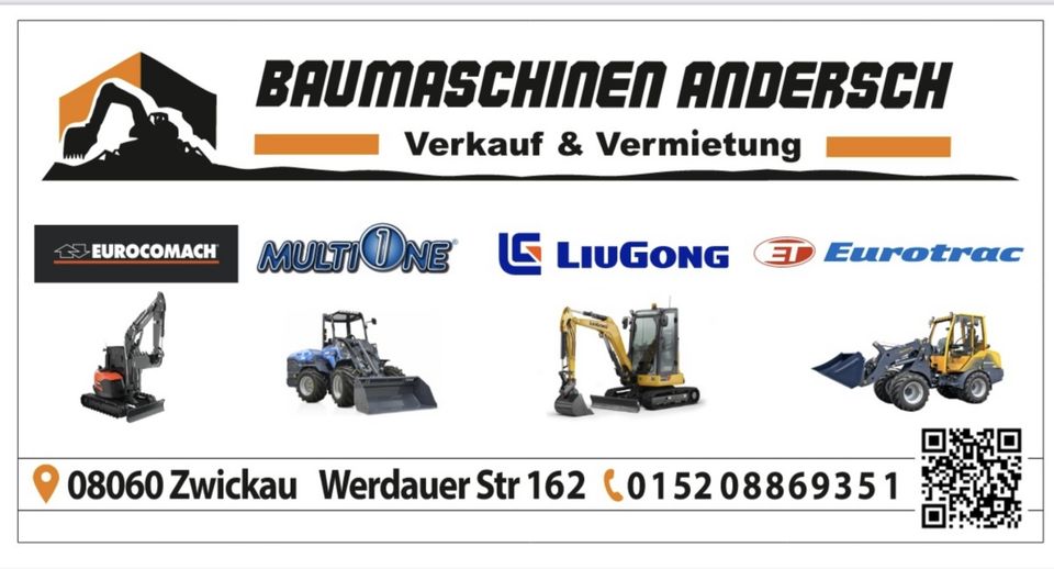 3,5T Atlas Kompakt Minibagger / Bagger zu Vermieten mit Tilt in Zwickau