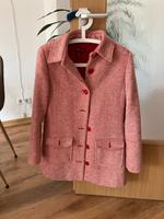 Schicker Mantel aus Wolle rot-weiß Berlin - Lichtenberg Vorschau