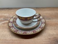 Freiberger Porzellan Sammeltasse Gedeck Teetasse rot/gold vintage Sachsen-Anhalt - Salzwedel Vorschau