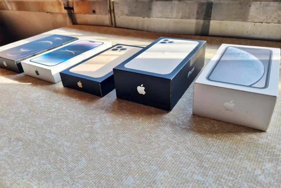 5x Leerkarton Apple Verpackung iPhone 14, 13, 12, 11 Pro Max, XR in Bonn