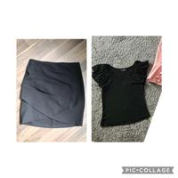 S 36, M 38, 2 teile, Rock und tshirt, schwarz Nordrhein-Westfalen - Soest Vorschau