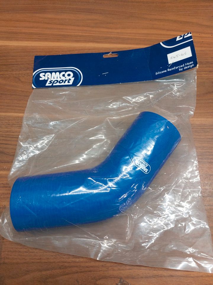 Samco Sport Bogen Blau Silikon E45 65 mm Neu und OVP in Asperg