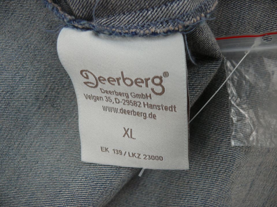 Deerberg oversize Jeans Mantel große Taschen lässig XL 42 44 in Steinkirchen