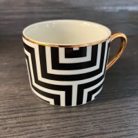H&M Home Kaffeetasse Teetasse schwarz/weiß/gold Bayern - Pilsting Vorschau