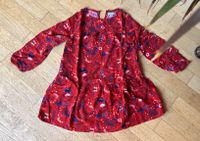 VERTBAUDET Kleid Langarmkleid rot mit Blümchen in Gr. 122-128 Berlin - Pankow Vorschau