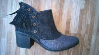 iiM77 Stiefeletten Boots Damen Fransen - NEU - 38 - schwarz-grau Nordrhein-Westfalen - Neuss Vorschau