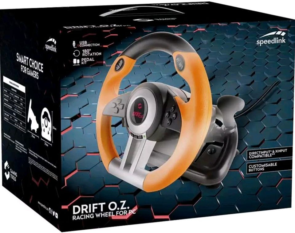 Speedlink »DRIFT O.Z.« Gaming Lenkrad  incl 4 Spielen  TOP OVP in Hohenwestedt