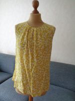 HALLHUBER Bluse Top Gr.40 Seide Senf Floral Nordrhein-Westfalen - Rheine Vorschau