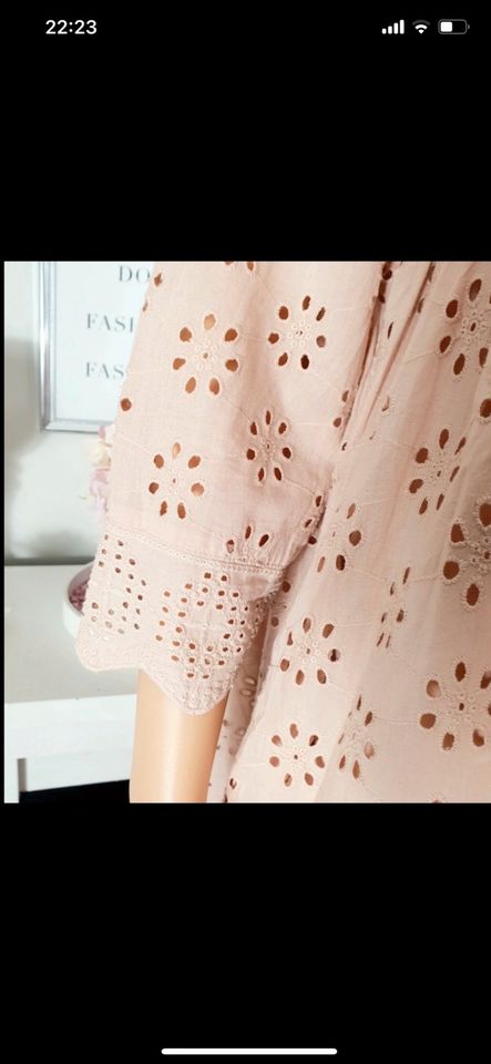 Zara Kleid Sommerkleid Rosé neu Lochstickerei boho in Nürnberg (Mittelfr)