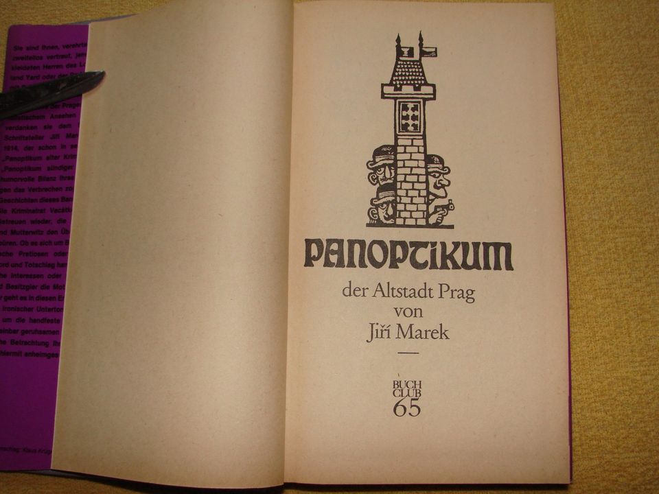 Panoptikum der Altstadt Prag - Marek Buch Club 65 Berlin DDR 1961 in Nordhausen