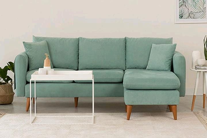 3-Sitzer Sofa, Hellblau in Langweid am Lech