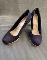 Marco Tozzi, schwarzer High Heel mit Plateau in Korkoptik Hessen - Fronhausen Vorschau