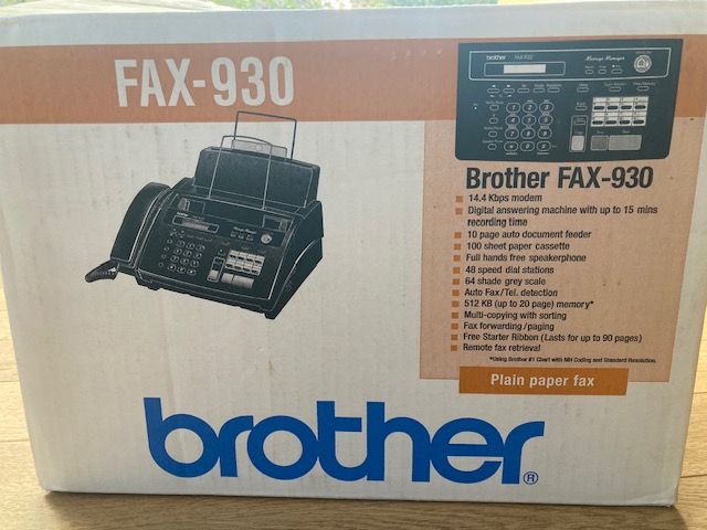 Verkaufe gebrauchtes voll funktionsfähiges Brother FAX-930 in Oschatz