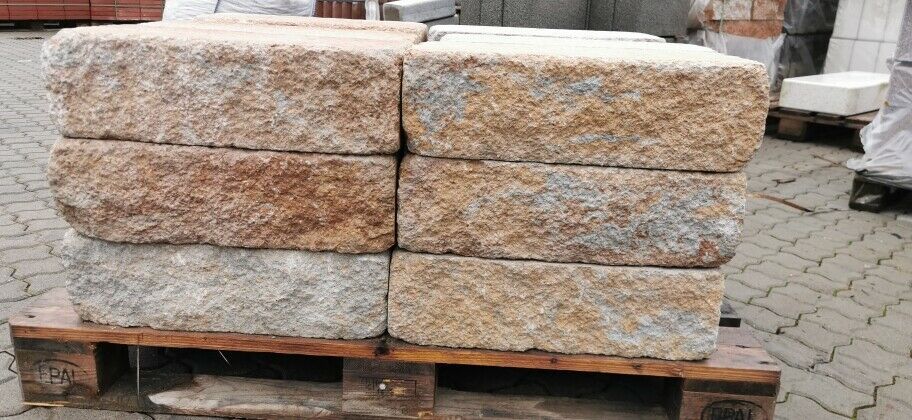 XXL Trockenmauer Bausopo 50x25x15 cm sandstein-gelb #590 in Wörth a. Main