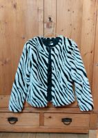 H&M Zebra Animalprint Jacke Fake Fur Kunstfelljacke 34 XS Cruella Saarland - Mandelbachtal Vorschau