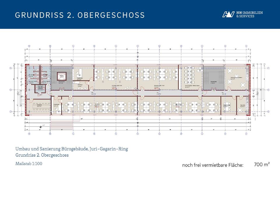 Freie Büroflächen - Gestalten Sie den Innenausbau als Erstmieter mit! in Parchim